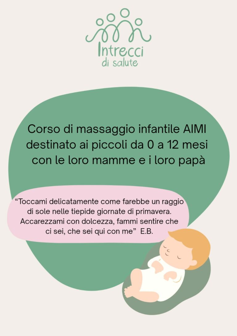 Locandina Corso di massaggio Infantile